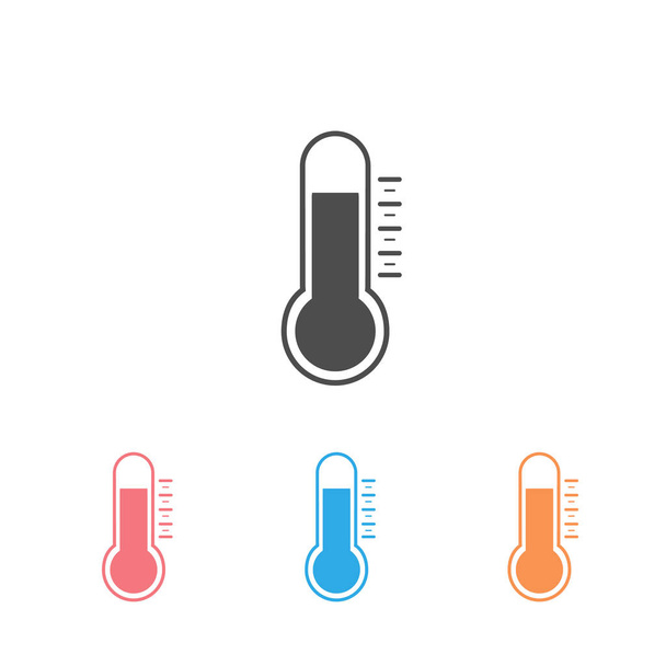 Set de iconos de termómetro. vector
 - Vector, imagen