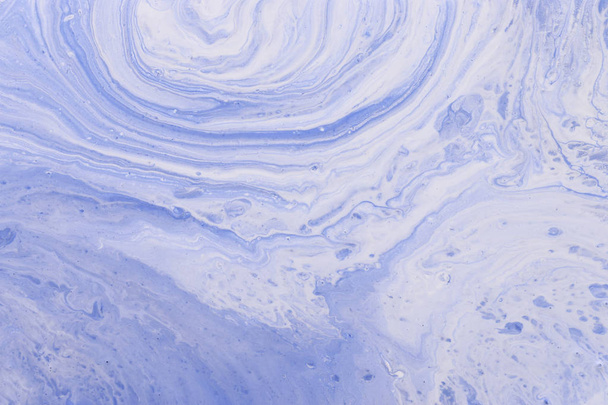 art photography of abstract marbleized effect background. purple and white creative colors. Beautiful paint. - 写真・画像
