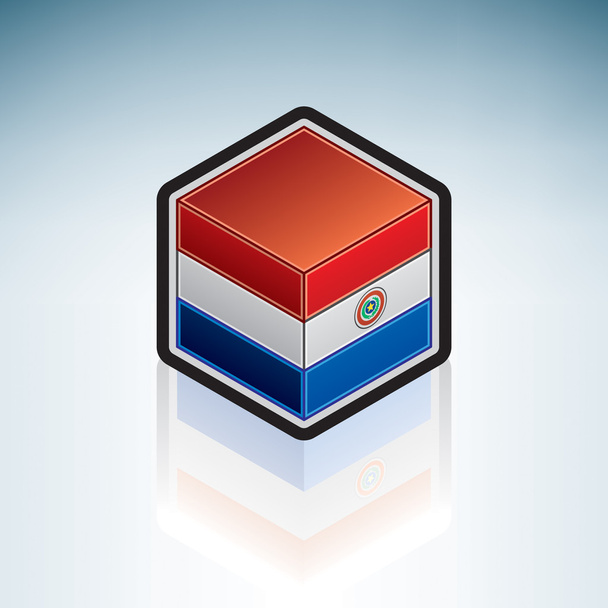 Paraguay { South America } - Διάνυσμα, εικόνα