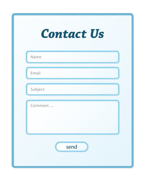 Contact form - Vector, imagen