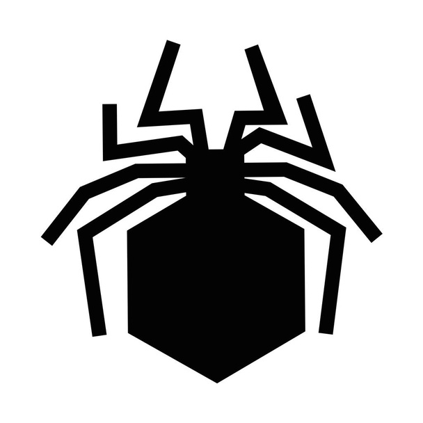 silhouette d'araignée icône isolée illustration vectorielle
 - Vecteur, image