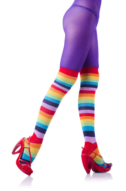 Colourful striped stockings - Photo, Image