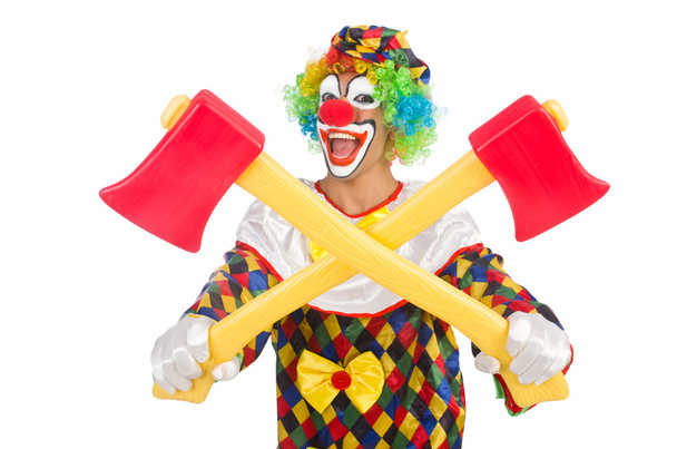 Clown with axes - Photo, Image