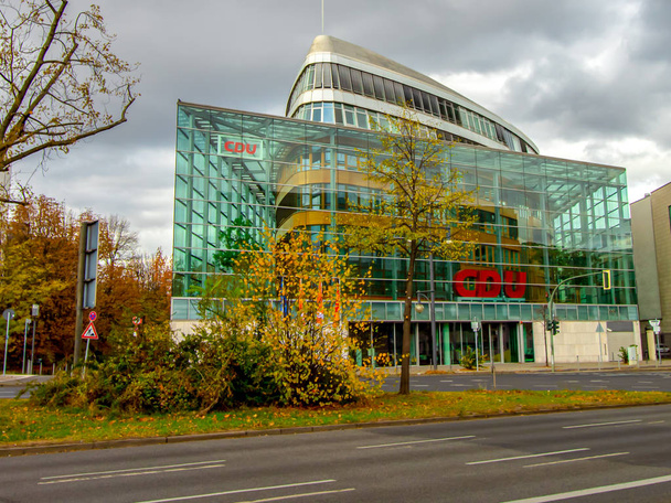 Berlin, Germany - October 27, 2019 - Konrad-Adenauer-Haus - headquarters of the CDU - Photo, Image