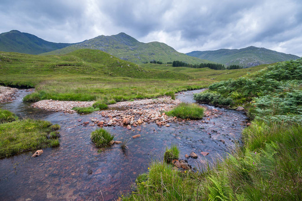 mountain landscape with river on background - Foto, Imagem