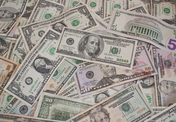 Американських доларів, які розкидані
 - Фото, зображення