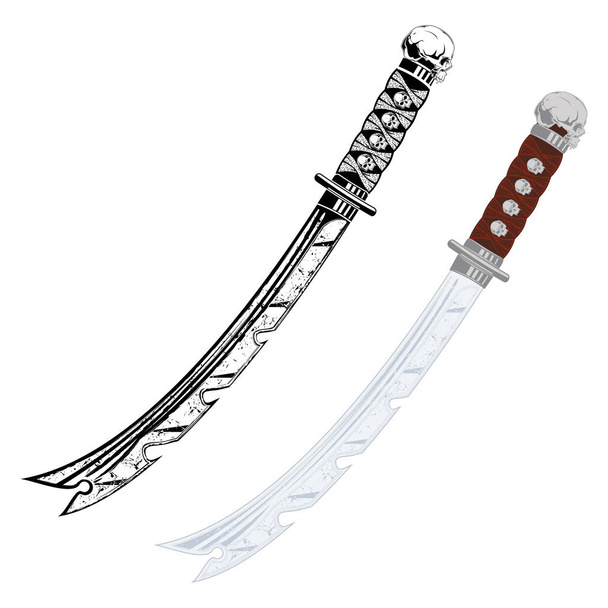 Samurai_sword_1 - Vector, afbeelding