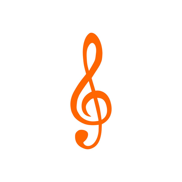 Violin clef and background - ベクター画像