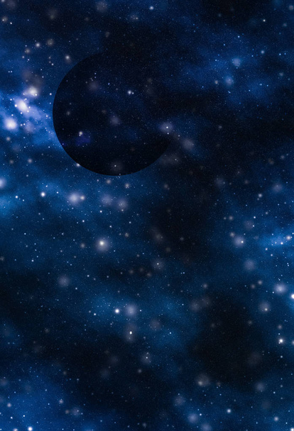 Sterne, Planeten und Galaxien im Kosmos Universum, Raum und Zeit trav - Foto, Bild