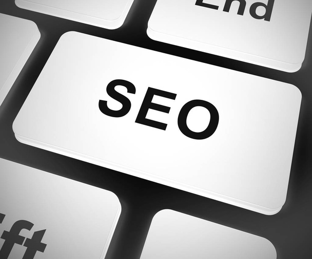SEO concept icon means search engine optimisation for website tr - Photo, Image