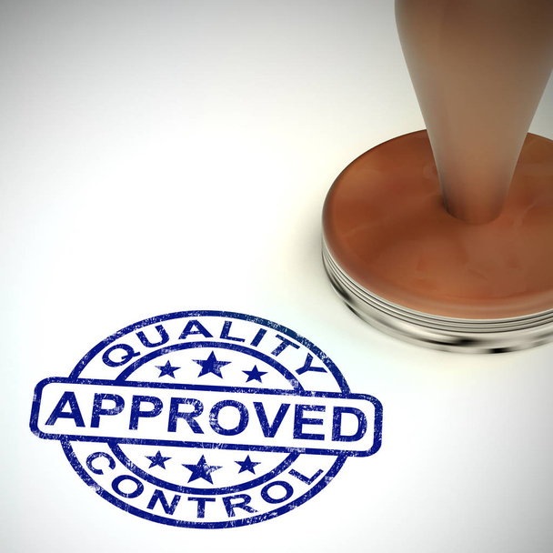 Quality approved concept icon means high-grade and excellent val - Photo, Image