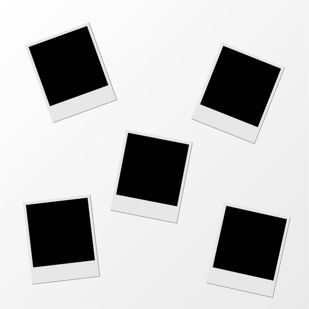 Vector Polaroid collage foto sjabloon fotolijstjes - Vector, afbeelding