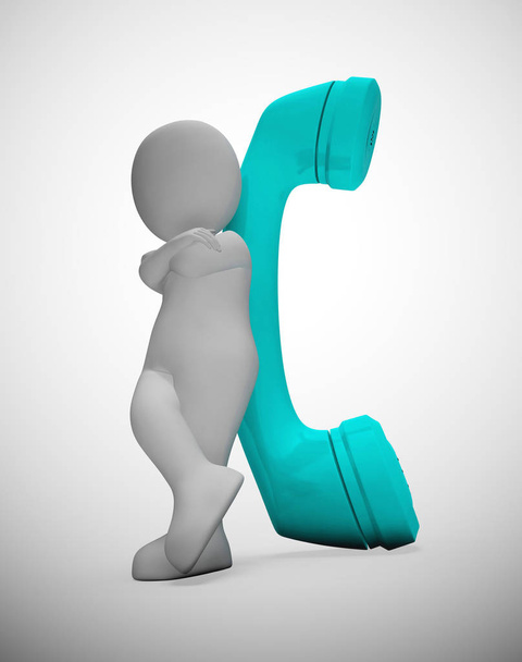 La conversation téléphonique montre une communication longue distance
 - Photo, image