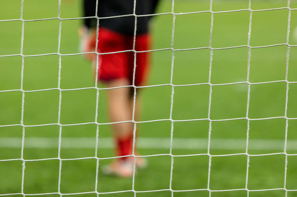 Soccer net in focus - Foto, Imagem