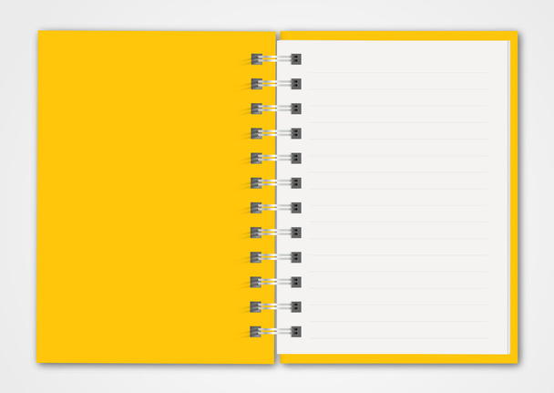 Caderno amarelo
 - Vetor, Imagem