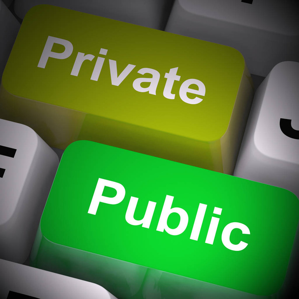 private oder öffentliche Schlüssel bedeutet in der Regel offen für die Bürger oder p - Foto, Bild