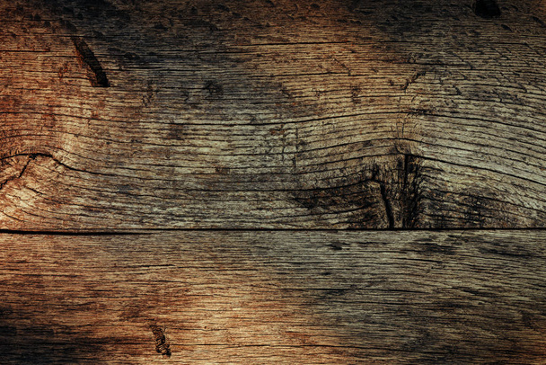 Grunge worn wooden surface texture with shadow - Zdjęcie, obraz