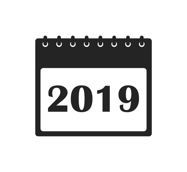 Icona calendario 2019. vettore di stile piatto EPS
. - Vettoriali, immagini