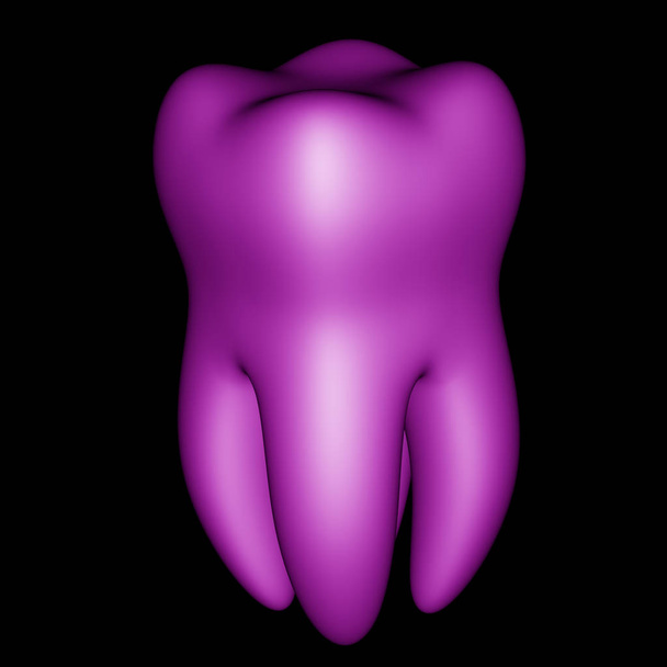 La geometría de un diente. Ilustración 3D
. - Foto, Imagen