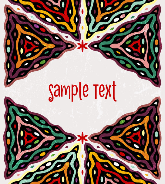 Colorful ethnic background - Vector, Imagen