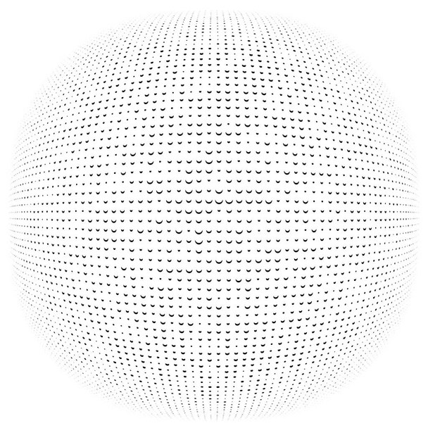 prostorový kruhový shluk. Konvexní koule, koule, deformuje Orb. Nafouk t vzor návrhu. Radiace, Bulge, Bloat efekt. Radiální, vyzařující warp. Cibule, protuberantní grafika. Abstraktní dilatát, křivka textur - Vektor, obrázek