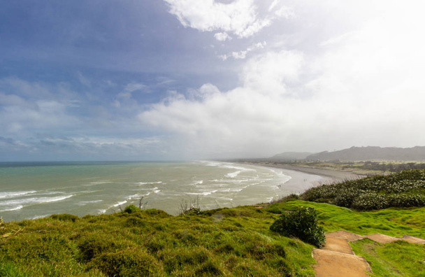 view of Muriwai beach, north island, new zealand - Photo, Image
