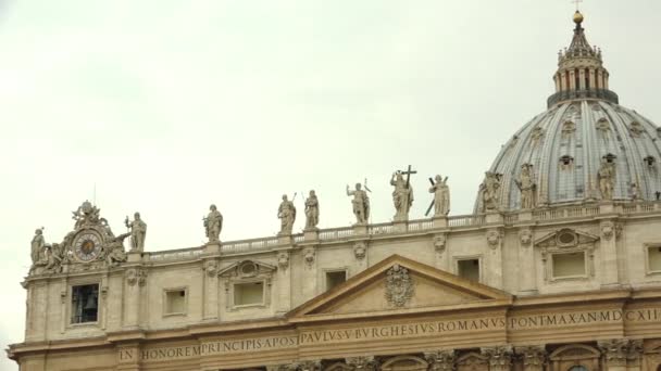 Βατικανό - γύρω στο 2019: Ρώμη, Ιταλία, Βατικανό και Βασιλική του Αγίου Πέτρου. Βατικανό City State είναι ένα περίκλειστο θύλακα μέσα στην πόλη της Ρώμης. - Πλάνα, βίντεο
