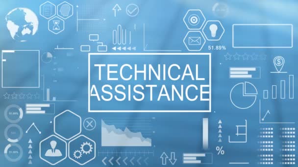 Technical Assistance, Animated Typography - Footage, Video