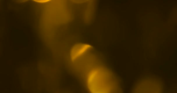 abstraktní kruhové zlatý jiskřící glitter bokeh tekoucí - Záběry, video