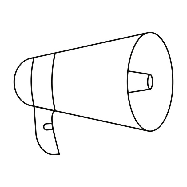 Haut-parleur mégaphone icône vectorielle illustration
. - Vecteur, image