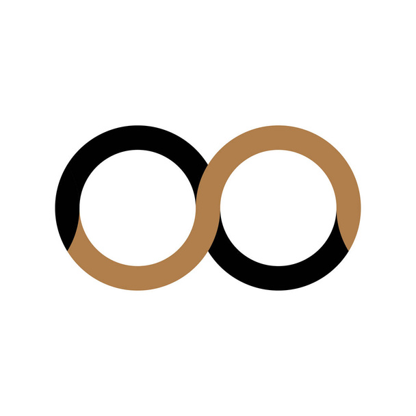 Símbolo do logotipo do vetor infinito no fundo branco
. - Vetor, Imagem
