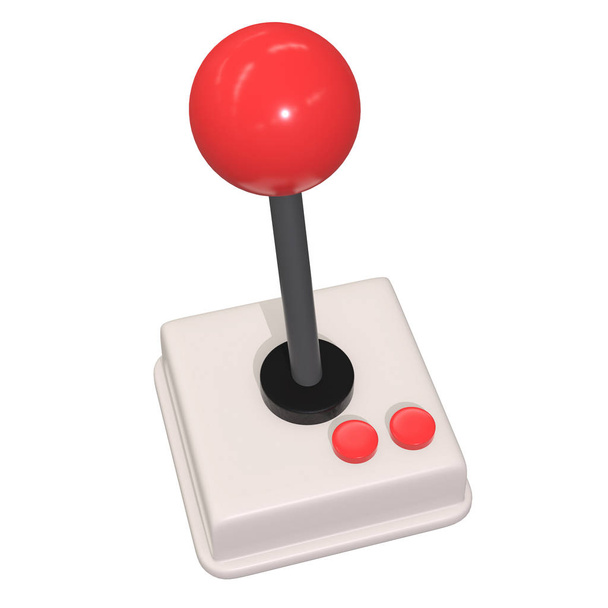 Retro video game controller gamepad joystick 3d - Fotó, kép