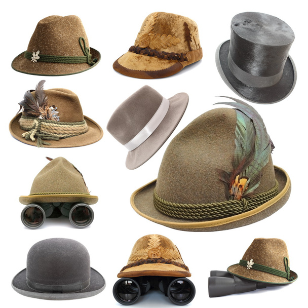 coleção de oktoberfest e chapéus de caça
 - Foto, Imagem