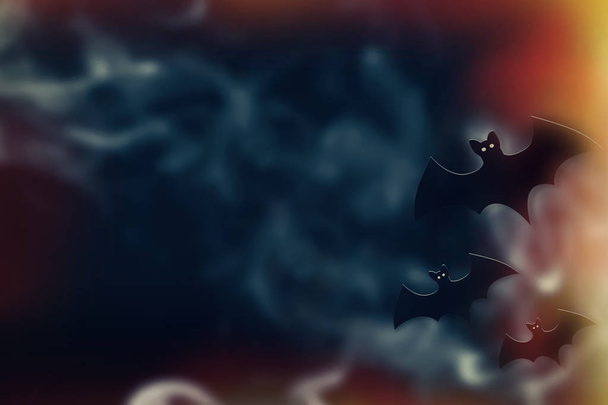 Halloween fundo, morcegos voadores
 - Foto, Imagem