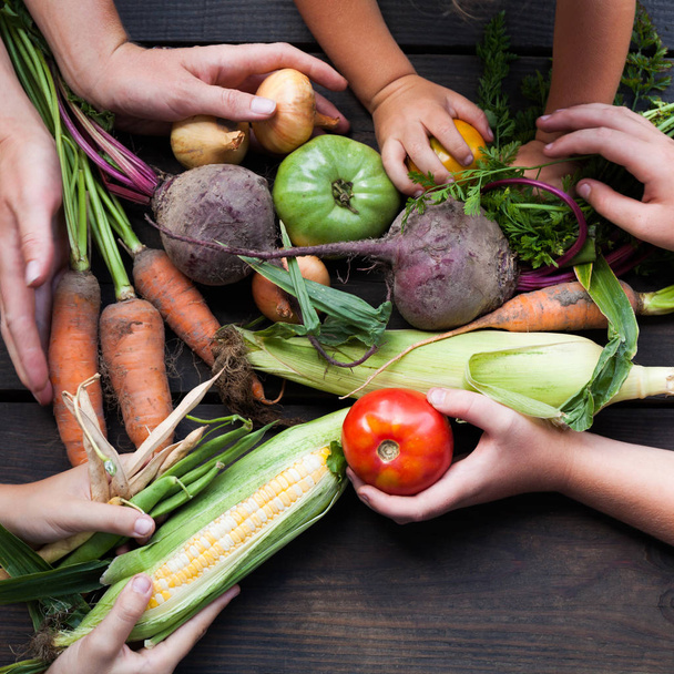 Fresh organic healthy food, detoxification raw vegetables. - Photo, Image