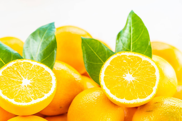 Fresh oranges fruit on table - Photo, image