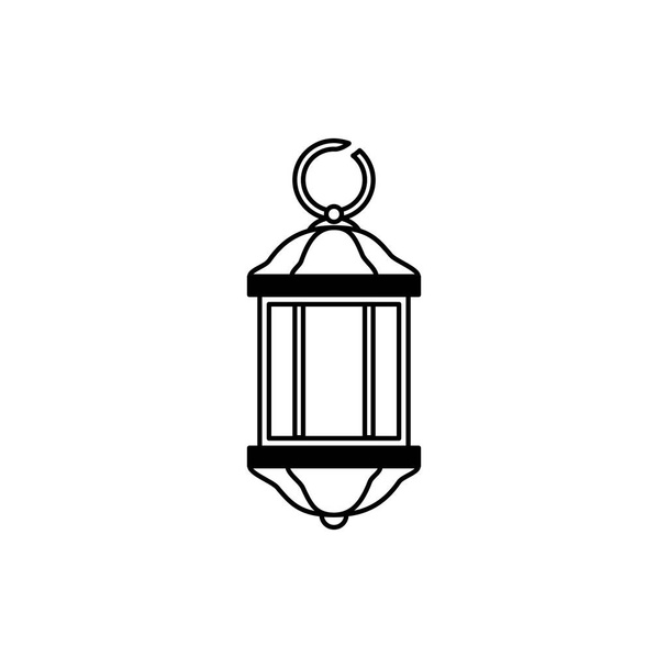 Laternen-Licht hängt isoliert Symbol - Vektor, Bild