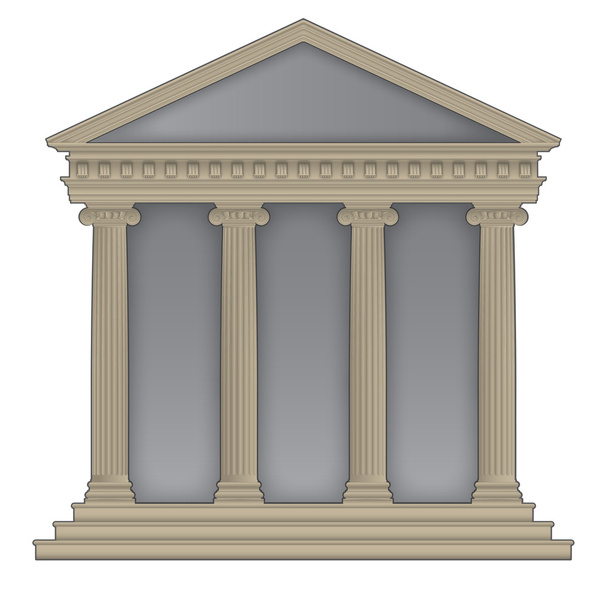 Римский / Греческий храм
 - Вектор,изображение