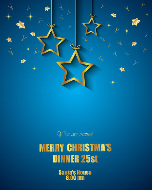2020 Merry Christmas background for your seasonal invitations, festival posters, greetings cards. - Vector, Image