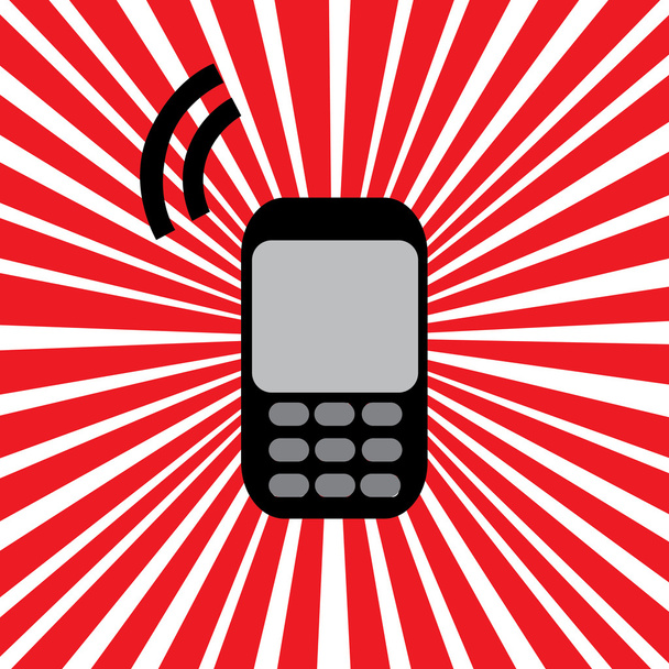 Mobiele telefoon - Vector, afbeelding