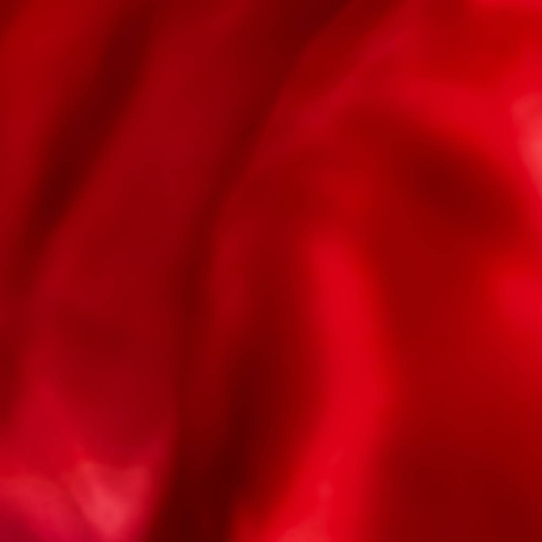 Kırmızı soyut sanat arka plan, ipek doku ve moti dalga çizgileri - Fotoğraf, Görsel