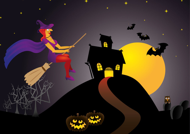 Bruxa de Halloween
 - Foto, Imagem