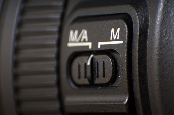 Foto objektivy s auto-manual focus tlačítko nastavení - Fotografie, Obrázek