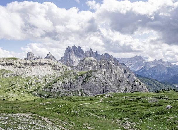 Moutain landscape of the Dolomites in Italy - Foto, imagen