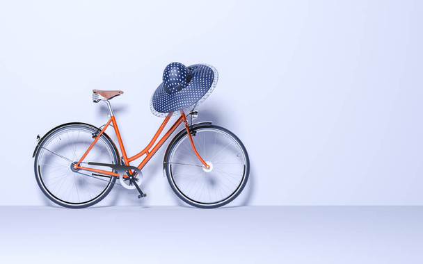 винтажный велосипед в номере - Фото, изображение