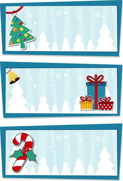 Christmas backgrounds vector - Vecteur, image