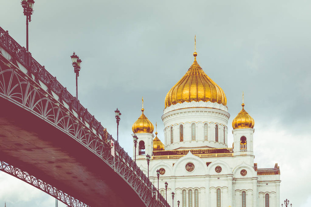 Kathedraal van Christus de Verlosser in Moskou, Rusland.  - Foto, afbeelding