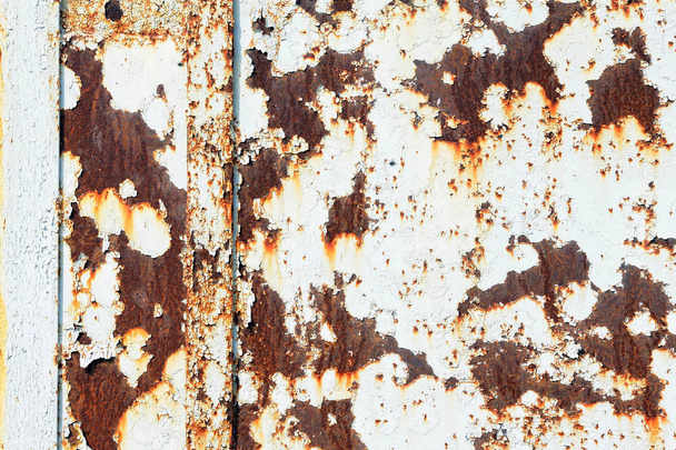 metal oxidado con pintura vieja
 - Foto, imagen