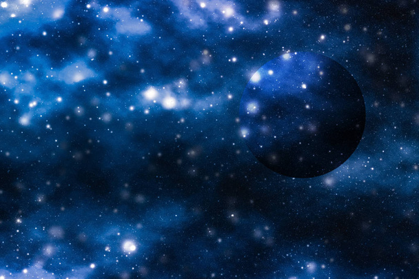 Αστέρια, πλανήτης και γαλαξίας στο σύμπαν του σύμπαντος, το διάστημα και το χρόνο Τραβ - Φωτογραφία, εικόνα