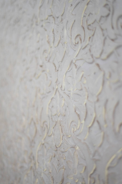 Ongerichte textuur op een witte muur - Foto, afbeelding